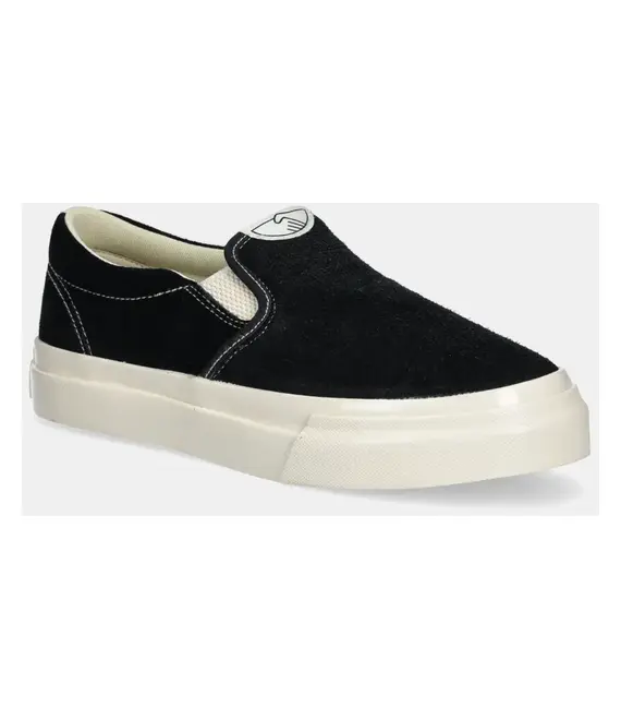 Πάνινα παπούτσια Stepney Workers Club LISTER RAW SUEDE χρώμα: μαύρο, YA03014
