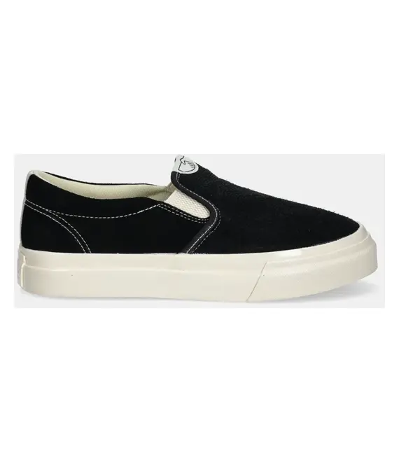 Πάνινα παπούτσια Stepney Workers Club LISTER RAW SUEDE χρώμα: μαύρο, YA03014