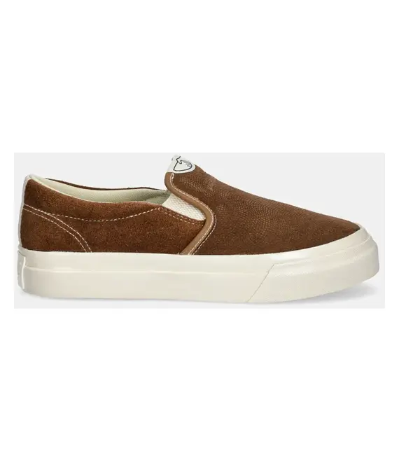 Πάνινα παπούτσια Stepney Workers Club LISTER RAW SUEDE χρώμα: καφέ, YA03204