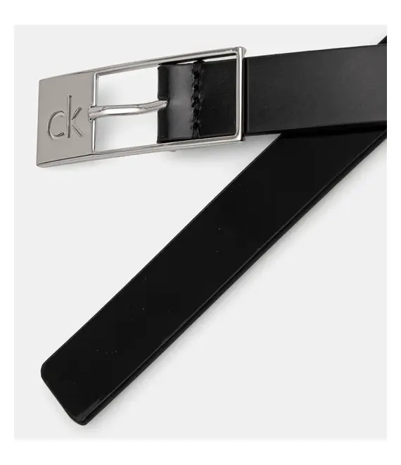 Δερμάτινη ζώνη Calvin Klein χρώμα: μαύρο, K60K612869