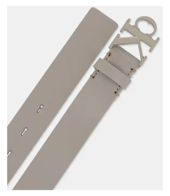 Δερμάτινη ζώνη Calvin Klein Jeans χρώμα: μπεζ, K60K613125