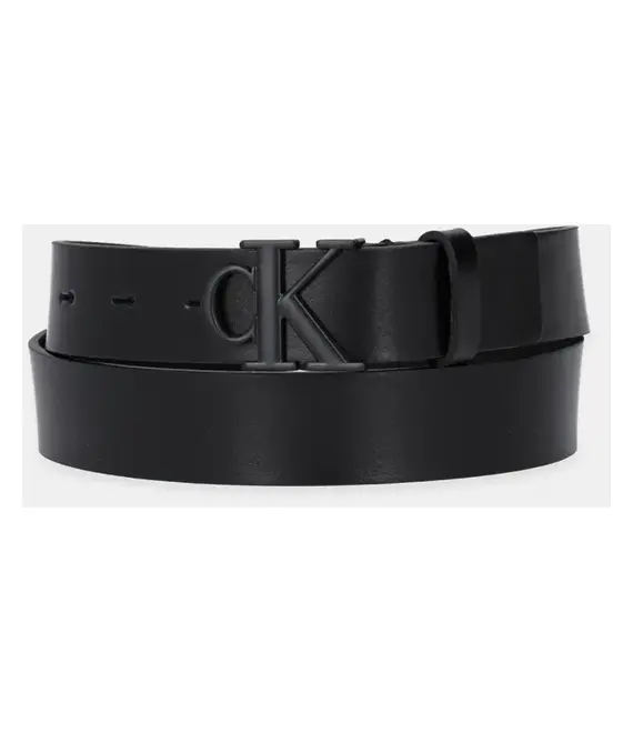 Δερμάτινη ζώνη Calvin Klein Jeans χρώμα: μαύρο, K60K613125
