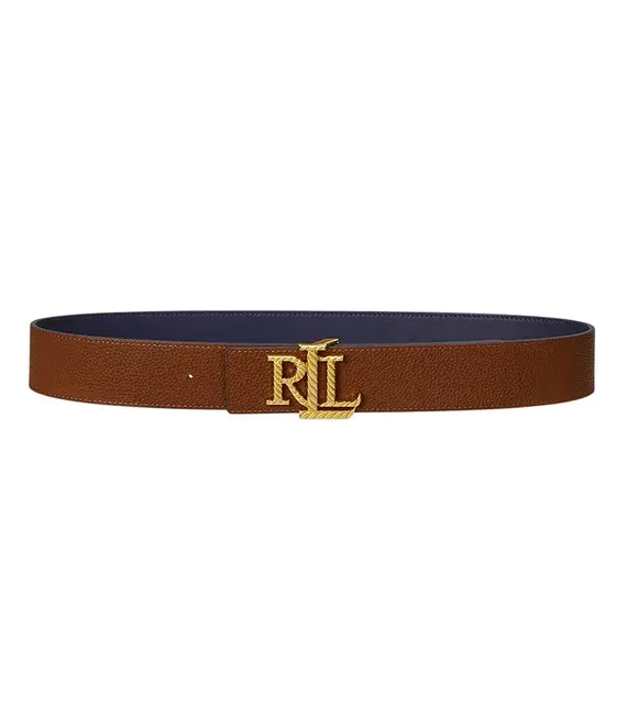 Αναστρέψιμη ζώνη Lauren Ralph Lauren χρώμα: μπλε, 412959138