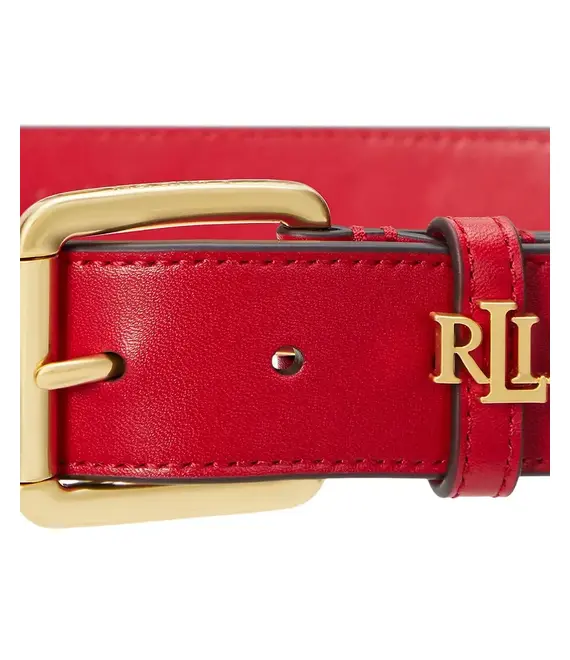 Δερμάτινη ζώνη Lauren Ralph Lauren χρώμα: κόκκινο, 412968765