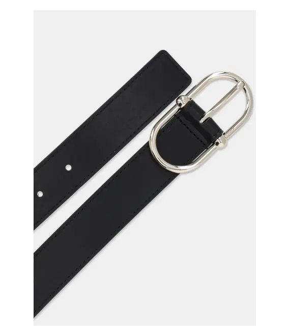 Δερμάτινη ζώνη Furla χρώμα: μαύρο, WC00077 AX0733 O6000