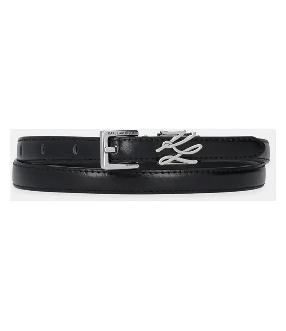 Ζώνη Karl Lagerfeld χρώμα: μαύρο, A1W33061