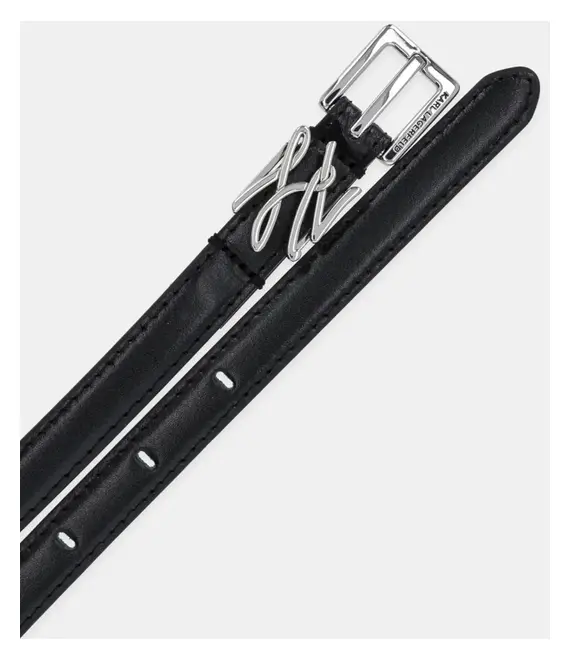 Ζώνη Karl Lagerfeld χρώμα: μαύρο, A1W33061