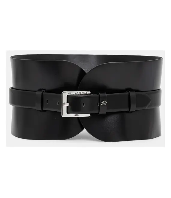 Ζώνη Karl Lagerfeld χρώμα: μαύρο, A1W33063