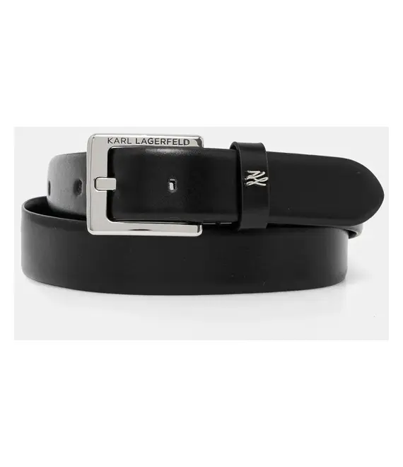 Ζώνη Karl Lagerfeld χρώμα: μαύρο, A1W33063