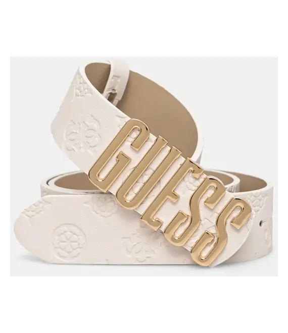 Ζώνη Guess GERTY χρώμα: μπεζ, BW9196 P5135