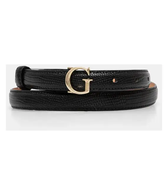 Ζώνη Guess ORLINA χρώμα: μαύρο, BW9209 P5120