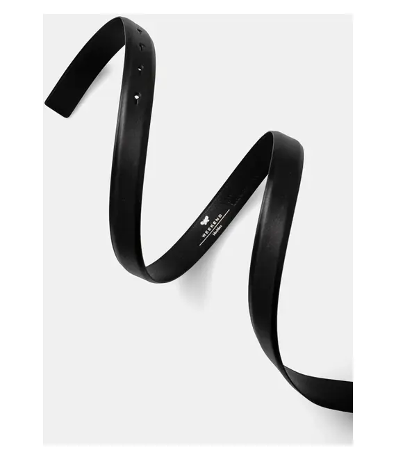 Δερμάτινη ζώνη Weekend Max Mara χρώμα: μαύρο, 2515501024600