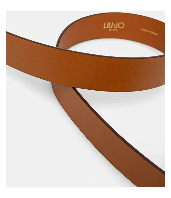 Δερμάτινη ζώνη Liu Jo χρώμα: καφέ, AA5225 P0062