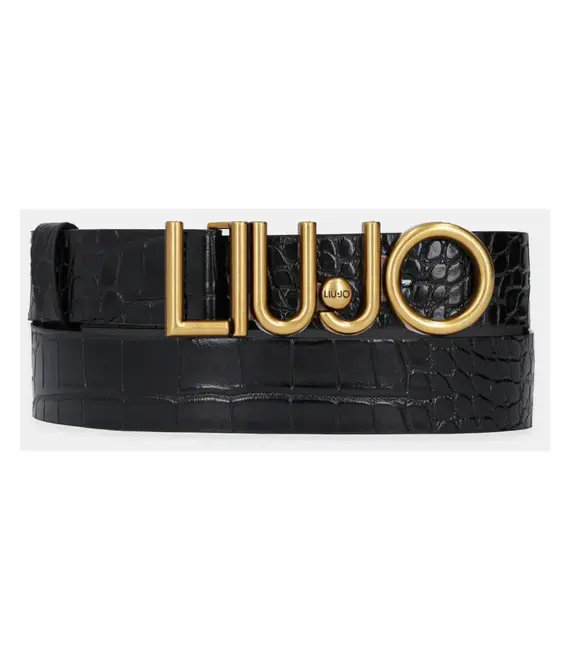 Ζώνη Liu Jo χρώμα: μαύρο, AA5233 E0983