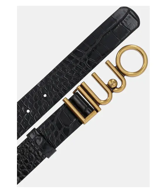 Ζώνη Liu Jo χρώμα: μαύρο, AA5233 E0983