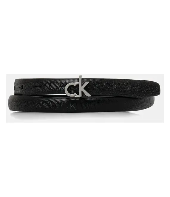 Δερμάτινη ζώνη Calvin Klein χρώμα: μαύρο, K60K612933