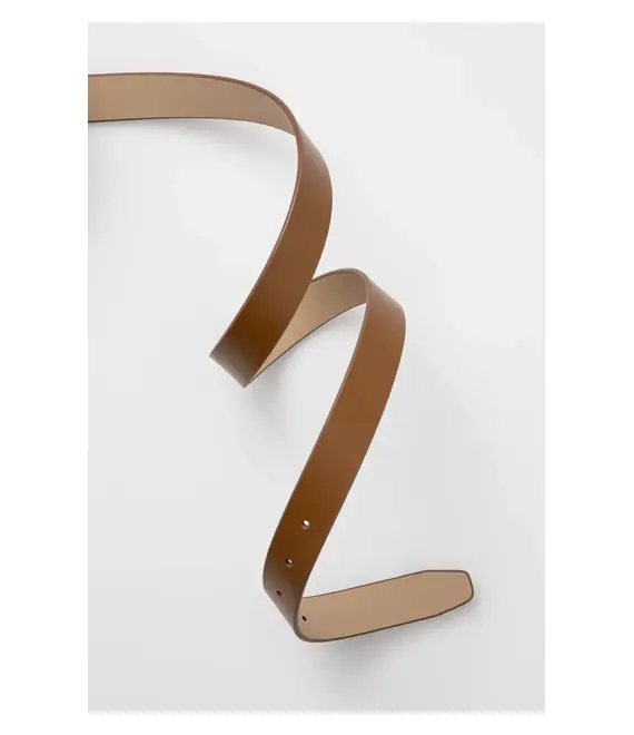 Δερμάτινη ζώνη Calvin Klein χρώμα: καφέ, K60K613147