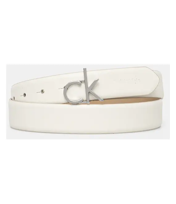 Ζώνη Calvin Klein χρώμα: άσπρο, K60K613156