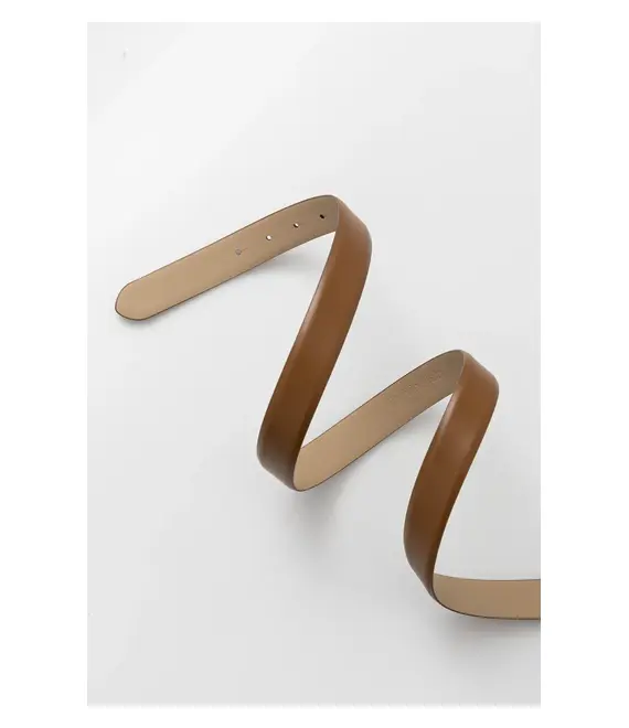 Ζώνη Calvin Klein χρώμα: καφέ, K60K613156