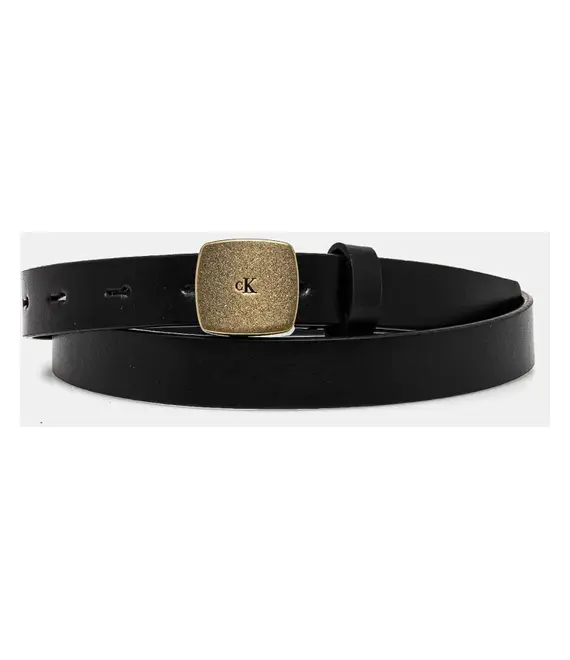 Δερμάτινη ζώνη Calvin Klein Jeans χρώμα: μαύρο, LV04K7007G