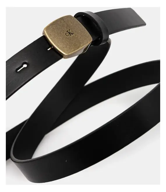 Δερμάτινη ζώνη Calvin Klein Jeans χρώμα: μαύρο, LV04K7007G
