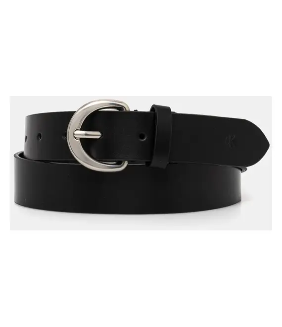 Δερμάτινη ζώνη Calvin Klein Jeans χρώμα: μαύρο, LV04K7008G