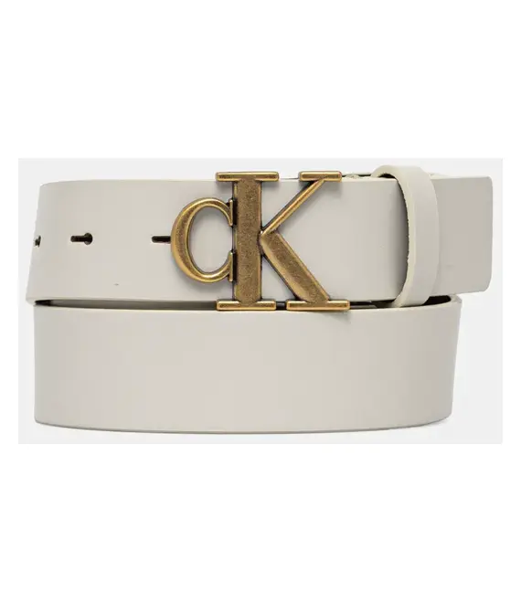 Ζώνη Calvin Klein Jeans χρώμα: μπεζ, LV04K7002G