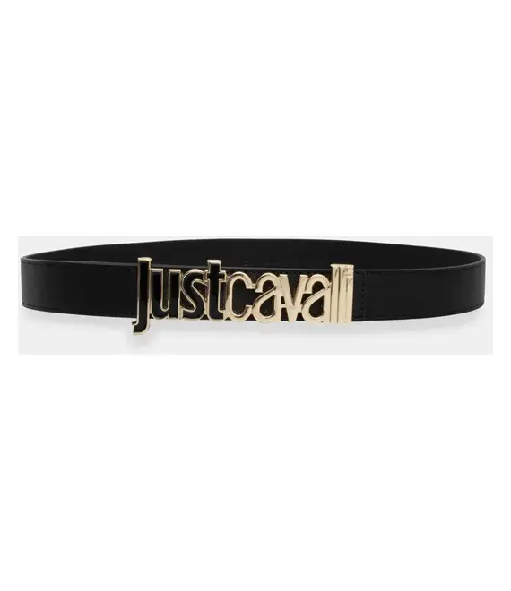 Ζώνη Just Cavalli χρώμα: μαύρο, 78RA6F3A ZS766