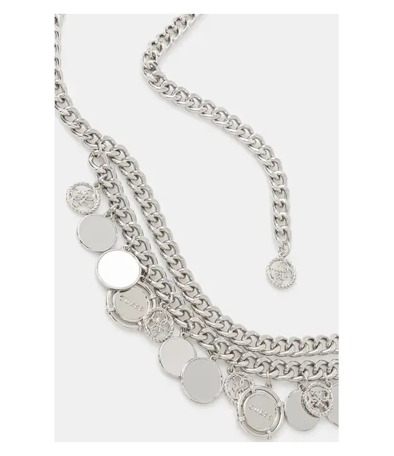 Ζώνη Guess χρώμα: ασημί, BW9219 P5220