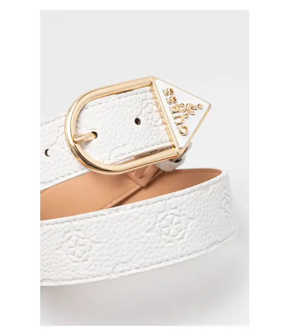 Ζώνη Guess CRESIDIA χρώμα: άσπρο, BW9223 P5235