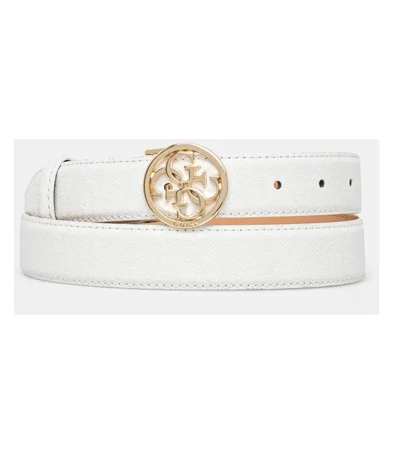 Ζώνη Guess BETULA χρώμα: άσπρο, BW9225 P5230
