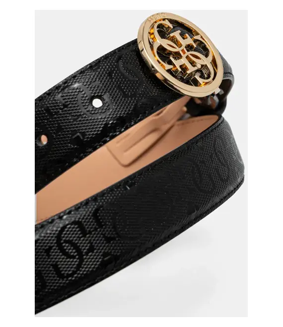 Ζώνη Guess BETULA χρώμα: μαύρο, BW9225 P5230