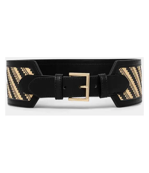 Ζώνη Guess SIMONA χρώμα: μαύρο, BW9226 P5280