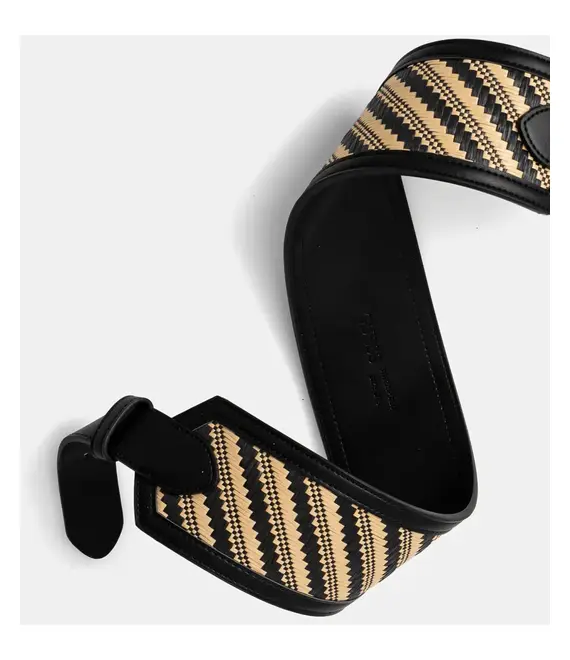Ζώνη Guess SIMONA χρώμα: μαύρο, BW9226 P5280