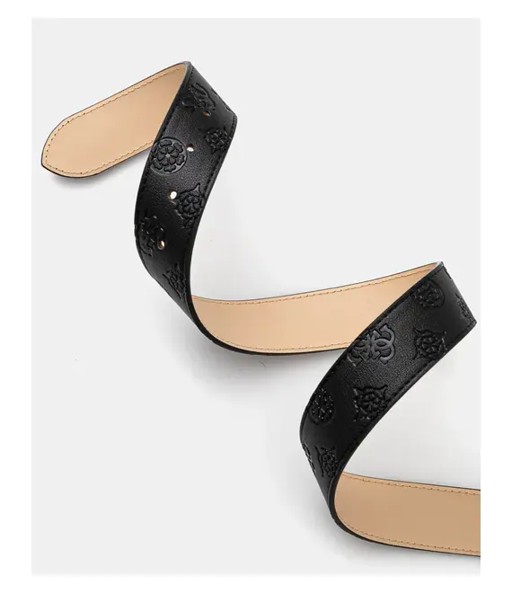 Ζώνη Guess ZARELA χρώμα: μαύρο, BW9227 P5235