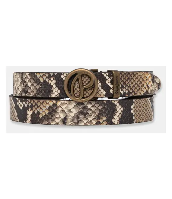 Δερμάτινη ζώνη Pepe Jeans ATHENAK BELT χρώμα: καφέ, PL020865