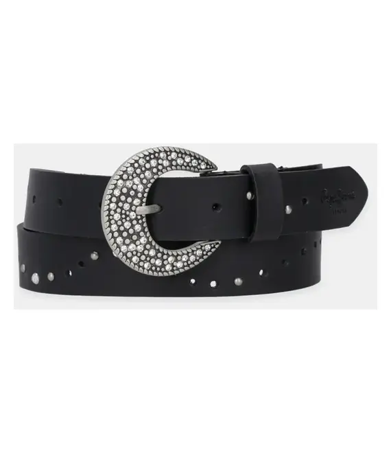 Ζώνη Pepe Jeans PIXIE BELT χρώμα: μαύρο, PL020867