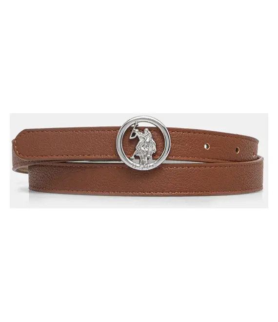 Ζώνη U.S. Polo Assn. Gardena χρώμα: καφέ, AEUGC2636WB4