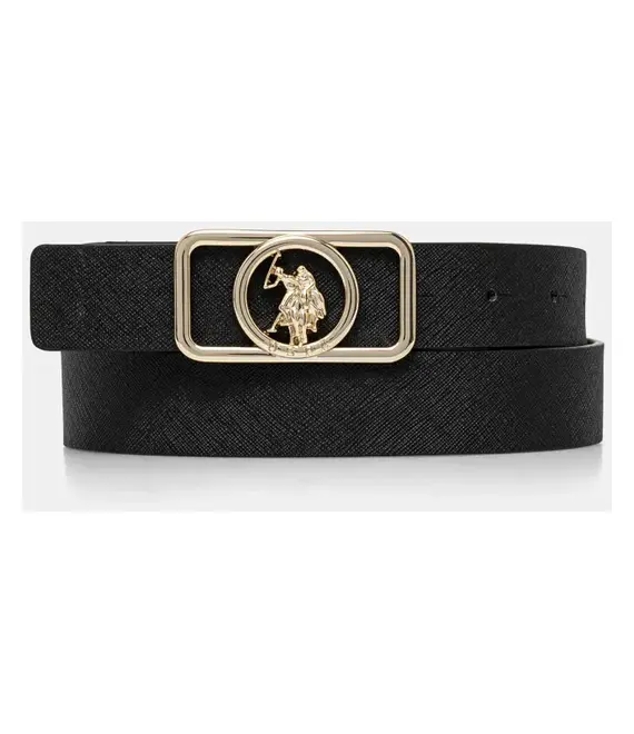 Ζώνη U.S. Polo Assn. CoupeBronze χρώμα: μαύρο, AIUCF2472WVP