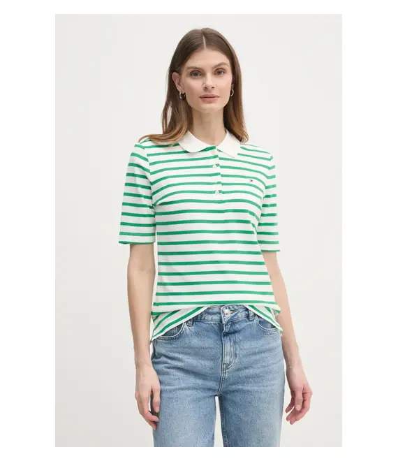 Πόλο Tommy Hilfiger χρώμα: ναυτικό μπλε, WW0WW43224