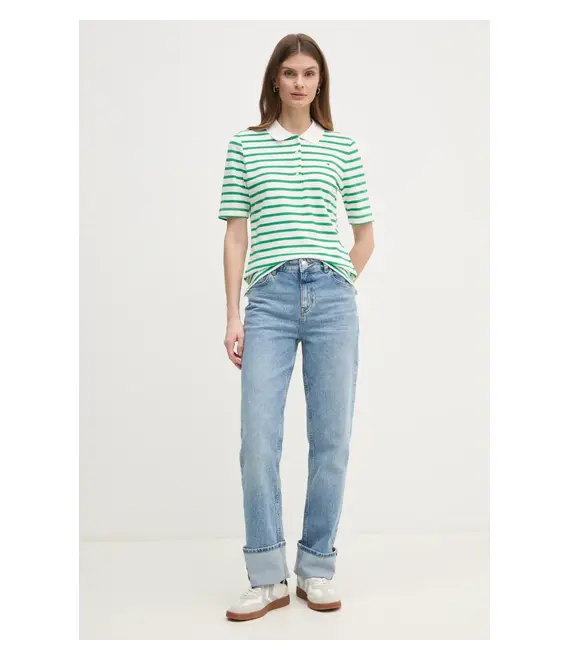 Πόλο Tommy Hilfiger χρώμα: ναυτικό μπλε, WW0WW43224