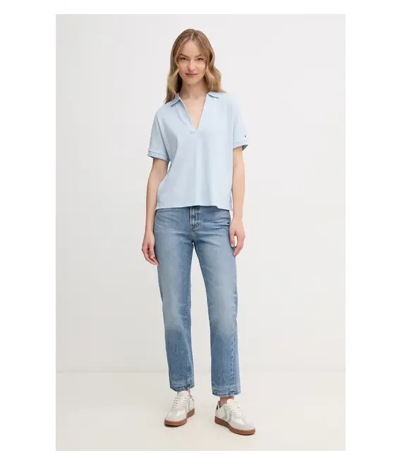 Πόλο Tommy Hilfiger χρώμα: μπλε, WW0WW44512