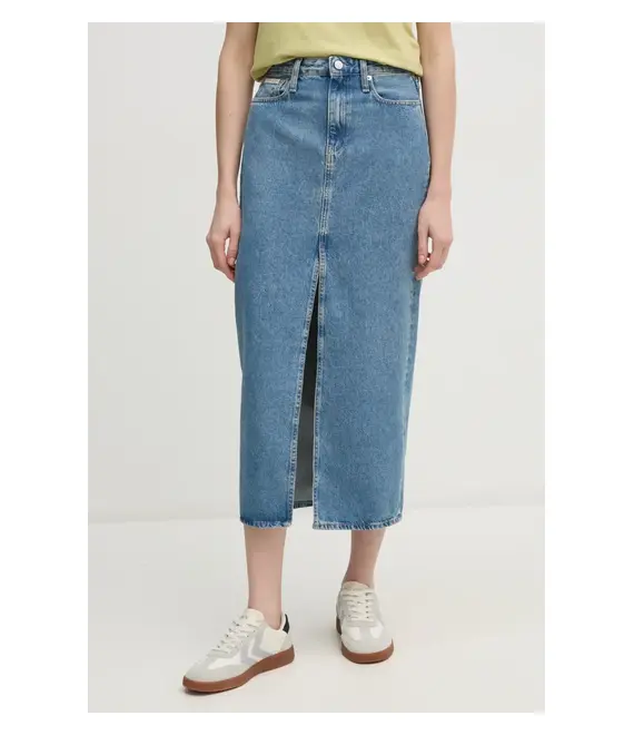 Τζιν φούστα Calvin Klein Jeans χρώμα: μπλε, J20J224532