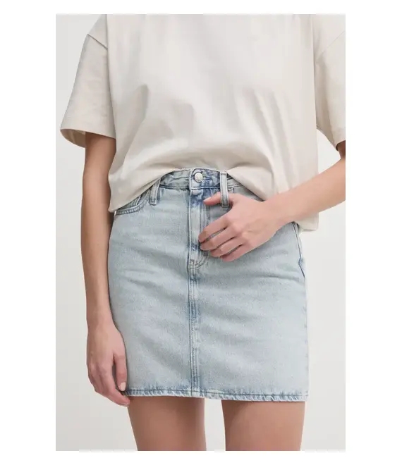 Τζιν φούστα Calvin Klein Jeans χρώμα: μπλε, J20J224534