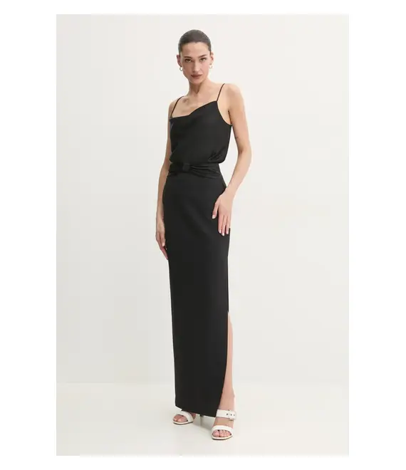 Φούστα Elisabetta Franchi χρώμα: μαύρο, GO10151E2