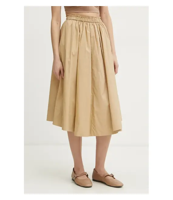 Βαμβακερή φούστα Forte Forte χρώμα: πράσινο, 13619.my skirt