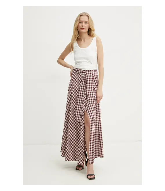 Φούστα Forte Forte χρώμα: μπορντό, 13527.my skirt
