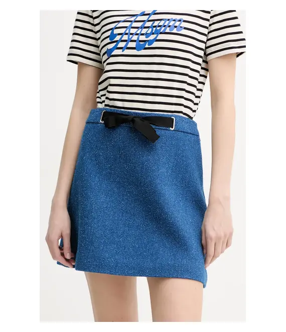 Φούστα MSGM χρώμα: ναυτικό μπλε, 3841MDD15.257112