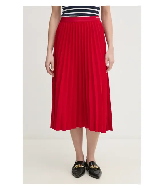 Φούστα Tommy Hilfiger χρώμα: ναυτικό μπλε, WW0WW43886