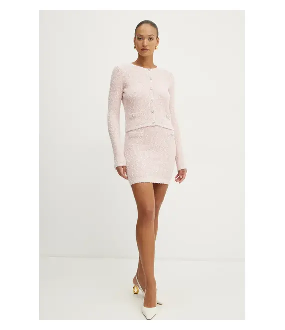 Φούστα Guess DOROTHY χρώμα: ροζ, W5RD45 Z3L21
